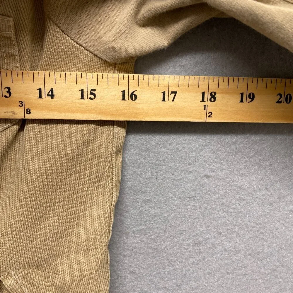 Circus Jacket Womens 6 Tan Corduroy Moto Removable Hood Italy Size 40